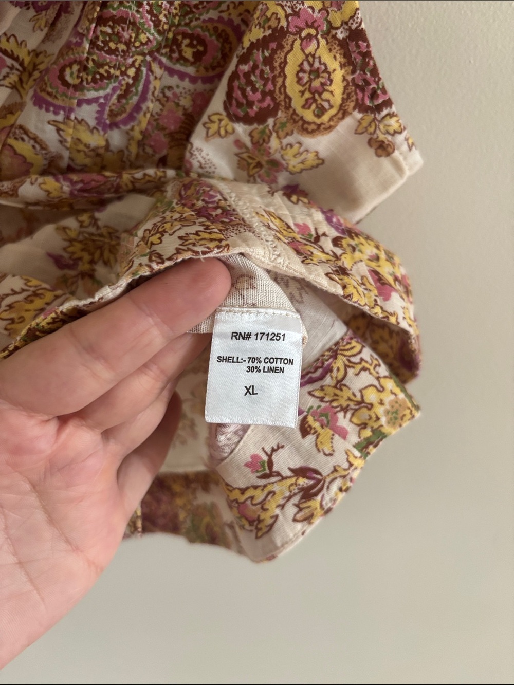NWT Love the Label • Casey collared top—linen/cotton blend. - Picture 5 of 9